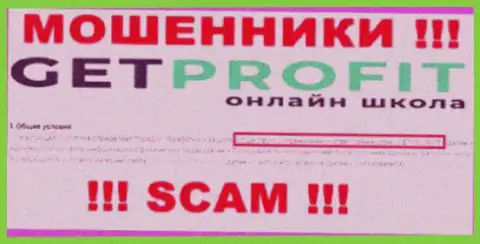 Мошенническая организация GetProfit в собственности такой же опасной организации ООО ГЕТПРОФИТ