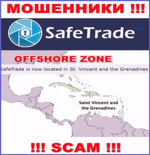 Контора Safe Trade ворует депозиты клиентов, расположившись в офшоре - Сент-Винсент и Гренадины