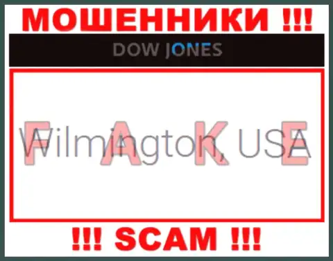 На сайте мошенников Dow Jones Market только лишь липовая инфа касательно юрисдикции