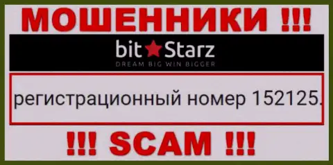 Рег. номер организации БитСтарз Ком, в которую деньги рекомендуем не вкладывать: 152125