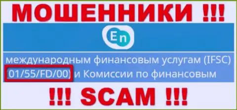 EN-N - это МОШЕННИКИ, несмотря на то, что утверждают о наличии лицензионного документа