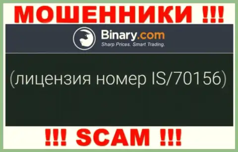 Не выйдет забрать денежные средства из Бинари Ком, даже узнав на сайте конторы их номер лицензии