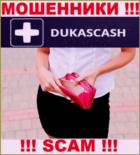 Взаимодействуя с дилинговым центром DukasCash Com не ожидайте прибыль, так как они циничные ворюги и обманщики