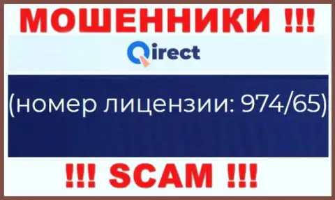 Работать с компанией Qirect НЕ РЕКОМЕНДУЕМ, невзирая на опубликованную лицензию на их веб-ресурсе