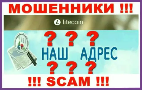 На информационном портале LiteCoin шулера не предоставили местоположение компании