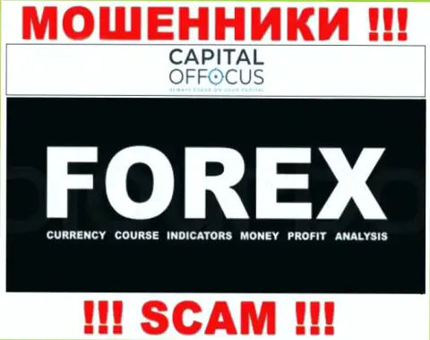 С Capital Of Focus связываться крайне рискованно, их тип деятельности FOREX - это развод