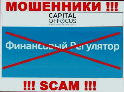 Из-за того, что деятельность Capital Of Focus вообще никто не регулирует, следовательно сотрудничать с ними довольно опасно