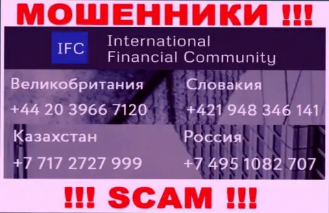 Махинаторы из конторы WMIFC разводят лохов звоня с разных номеров телефона