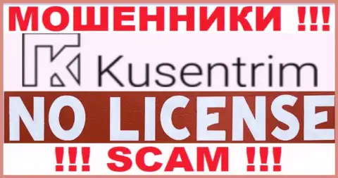 С Kusentrim довольно-таки рискованно взаимодействовать, они не имея лицензионного документа, успешно отжимают денежные вложения у своих клиентов