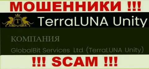 Обманщики TerraLuna Unity не скрыли свое юридическое лицо - это GlobalBit Services