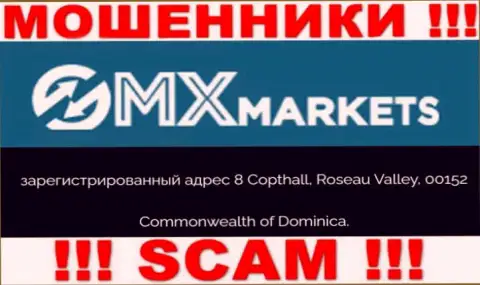 GMXMarkets - это МАХИНАТОРЫGMX MarketsСкрываются в оффшорной зоне по адресу: 8 Copthall, Roseau Valley, 00152 Commonwealth of Dominica