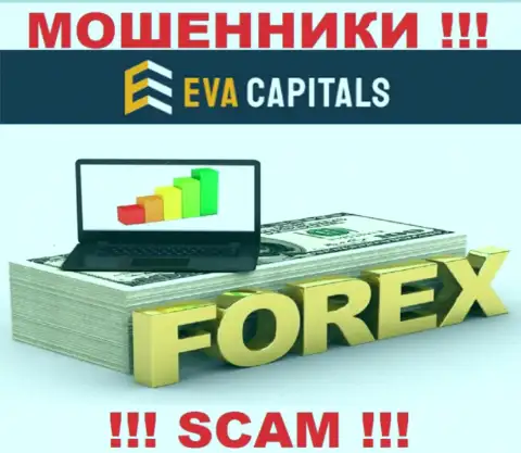 Forex - это конкретно то, чем промышляют кидалы EvaCapitals Com