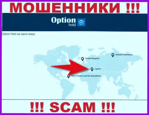 Option Hold - это мошенники, имеют офшорную регистрацию на территории Cyprus