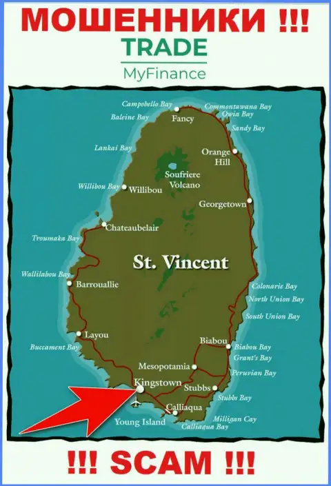 Юридическое место регистрации мошенников Трейд Май Финанс - Kingstown, Saint Vincent and the Grenadines