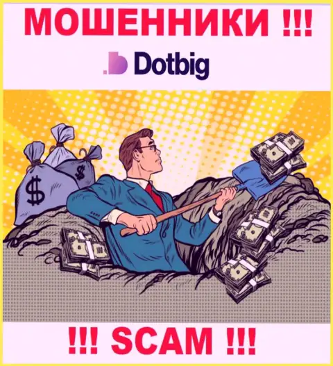 Dot Big работает только на ввод денежных средств, в связи с чем не стоит вестись на дополнительные вливания