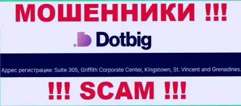 Все клиенты DotBig Com будут оставлены без копейки - эти шулера пустили корни в оффшорной зоне: Suite 305, Griffith Corporate Centre Kingstown, St. Vincent and the Grenadines