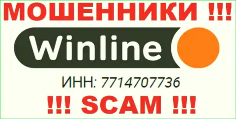 Контора ВинЛайн официально зарегистрирована под вот этим номером: 7714707736