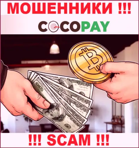 Не советуем доверять депозиты Coco Pay Com, ведь их сфера работы, Обменка, ловушка