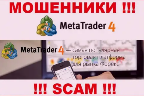 Основная деятельность Meta Trader 4 - это ПО, будьте бдительны, прокручивают делишки противозаконно