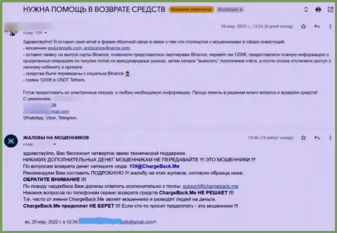 Преступно действующая компания ENDURANCE ENTERPRISES PTY LTD финансовые активы не выводит, о этом пишет автор жалобы из первых рук