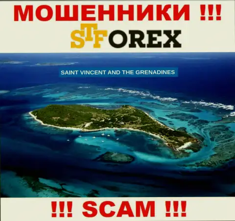 STForex Ltd - это internet-мошенники, имеют оффшорную регистрацию на территории St. Vincent and the Grenadines