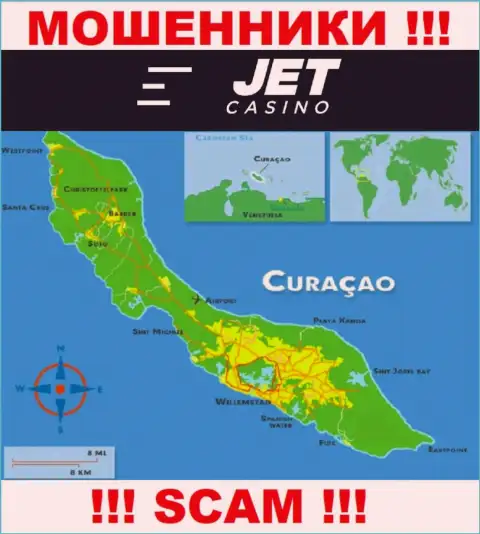 Curaçao - это официальное место регистрации конторы Jet Casino