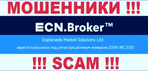 Рег. номер, который принадлежит компании ECN Broker - 22514 IBC 2015