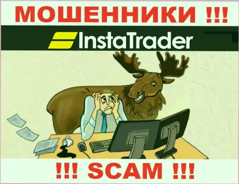 InstaTrader - это мошенники ! Не нужно вестись на предложения дополнительных финансовых вложений