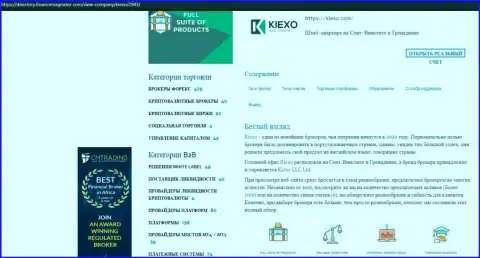 Обзор условий спекулирования компании KIEXO выложен в обзоре и на сайте directory financemagnates com