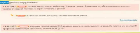 Герчик и Ко - это ЖУЛИКИ !!! Вложенные денежные средства не выводят, торговые счета блокируют, оценка форекс трейдеров