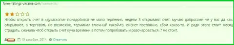 Торговый терминал в forex брокерской организации Дукас Копи срабатывает со сбоями