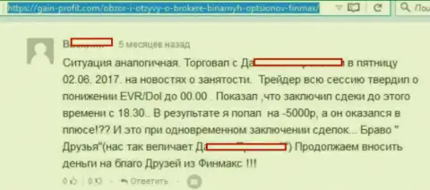 Трейдер FiNMAX под строжайшим контролем менеджера слил депозит размером 80 долларов США - МОШЕННИКИ !!!